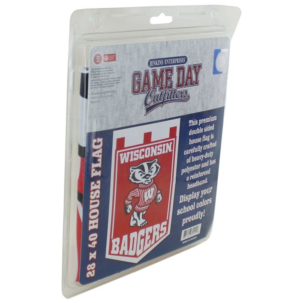 NCAA Wisconsin Badgers 28" x 40" Vertical Flag Banner